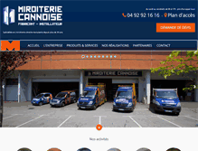 Tablet Screenshot of miroiterie-cannoise.com